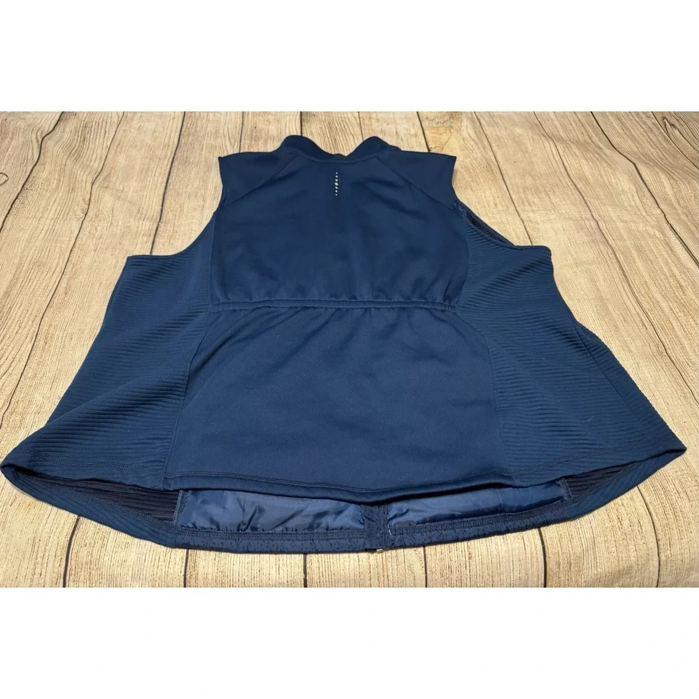 Tek Gear Quilted Teal Blue Sleeveless Vest Fall with Pockets EXCELLENT 4X Tub31